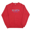 JERZEES Womens Red Florida Hollywood Beach Crew Neck XL Casual Cotton Sweatshirt