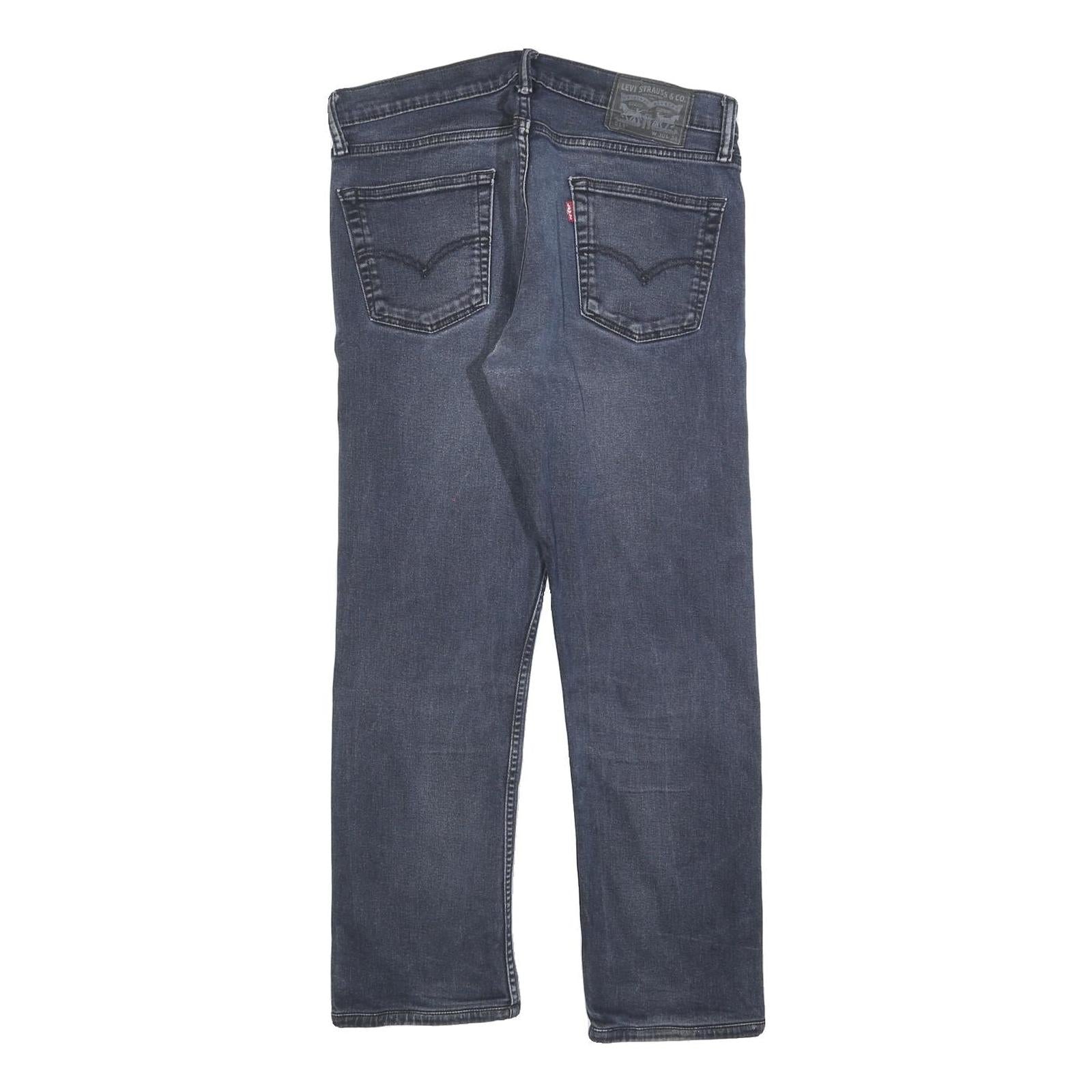 LEVI'S 513 Mens Jeans Blue Regular Straight Denim Medium W30 L26 Classic Fit Zip