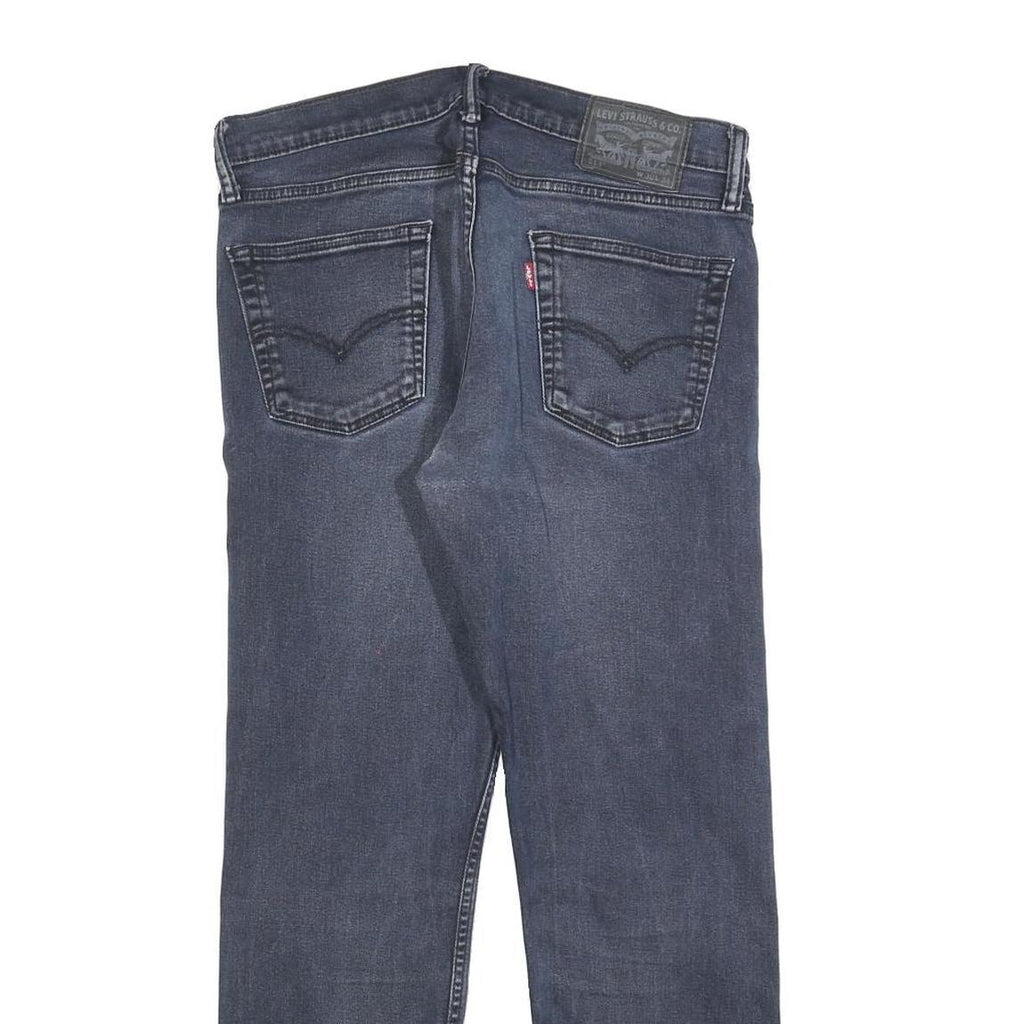 LEVI'S 513 Mens Jeans Blue Regular Straight Denim Medium W30 L26 Classic Fit Zip