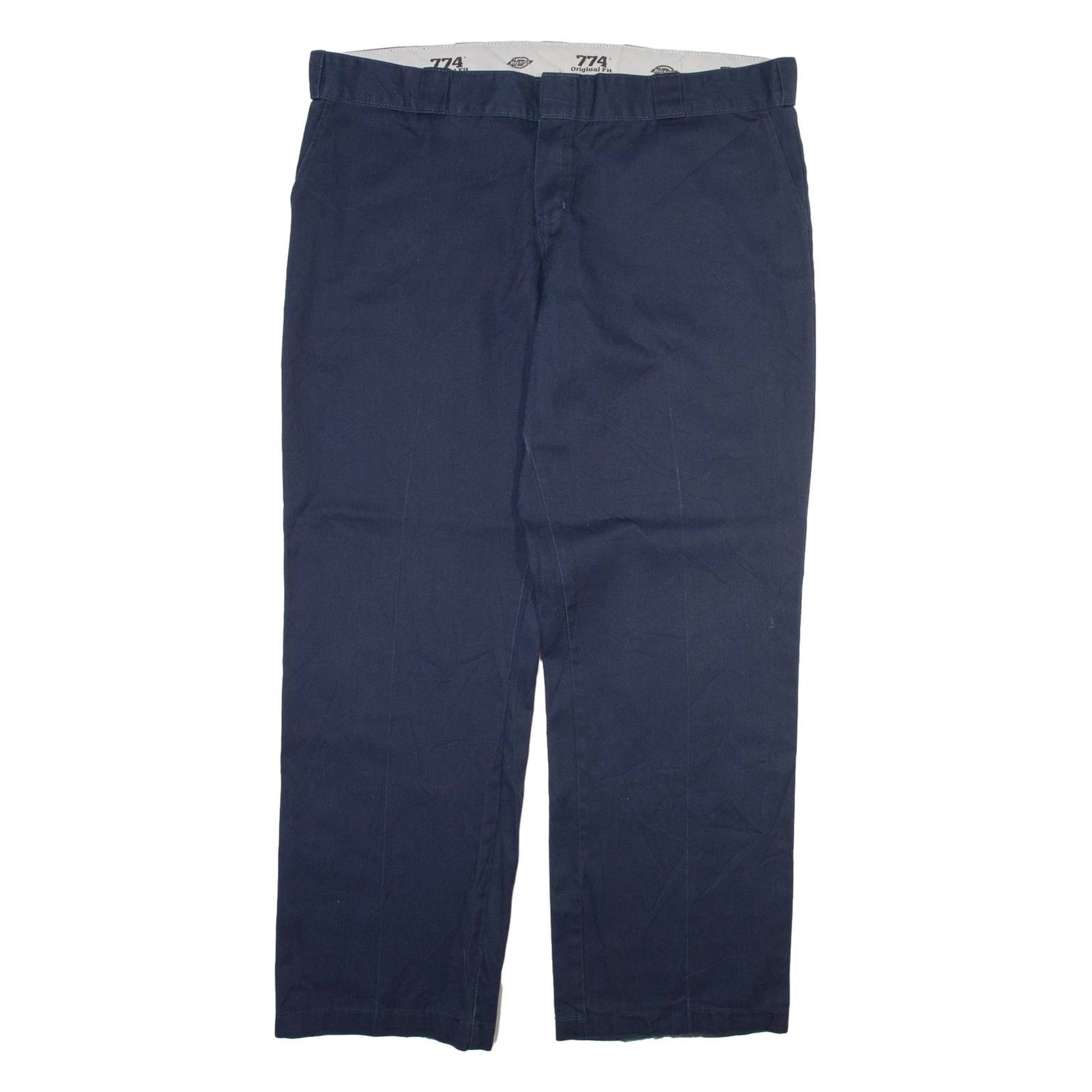 DICKIES 774 Womens Trousers Blue Regular Straight W41 L31