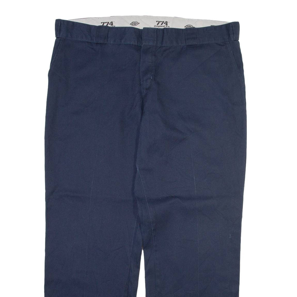 DICKIES 774 Womens Trousers Blue Regular Straight W41 L31