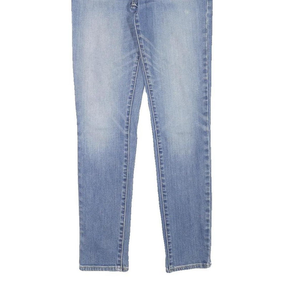 LEVI'S Womens Blue Slim Skinny Denim Light W24 L27 Cotton Blend Zip Jeans