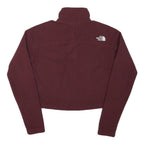 THE NORTH FACE Womens Maroon Jacket XS Polyester Blend Plain Zip Outdoor
