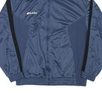 LOTTO Mens Blue & Cream Zip Jacket XL Polyester Blend Sports Casual Trackwear