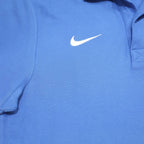 NIKE Mens Blue Short Sleeve Plain Polo Shirt M Cotton Sports Casual Top