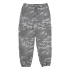 NEXT Womens Cotton Blend Grey Camouflage Regular Fit Cargo Trousers W26 L26