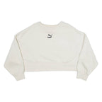 PUMA Cropped Womens Sweatshirt Beige M