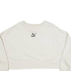 PUMA Cropped Womens Sweatshirt Beige M