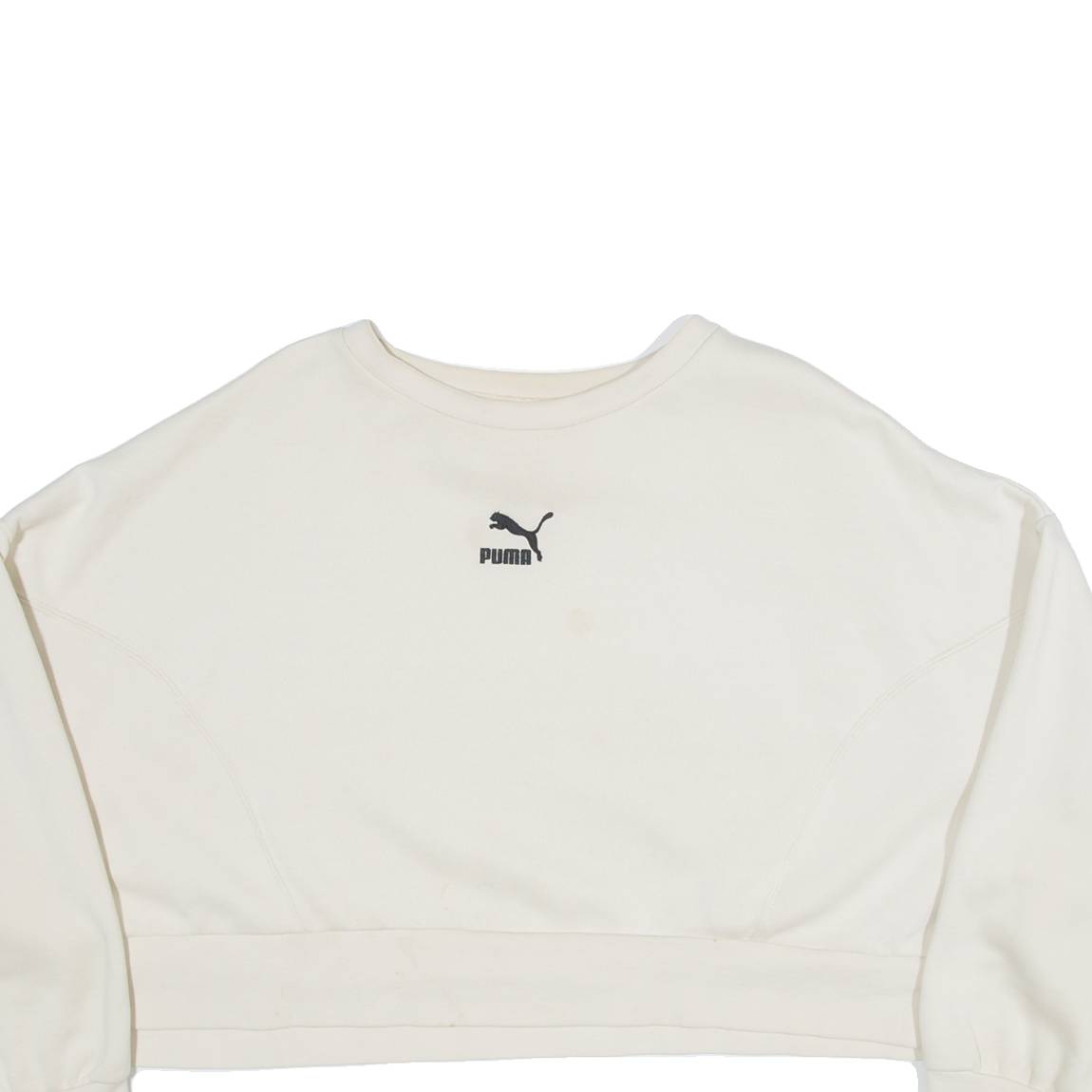 PUMA Cropped Womens Sweatshirt Beige M