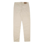 POLO RALPH LAUREN Boys Cotton Slim Beige Trousers W30 L32 Casual Zip Closure
