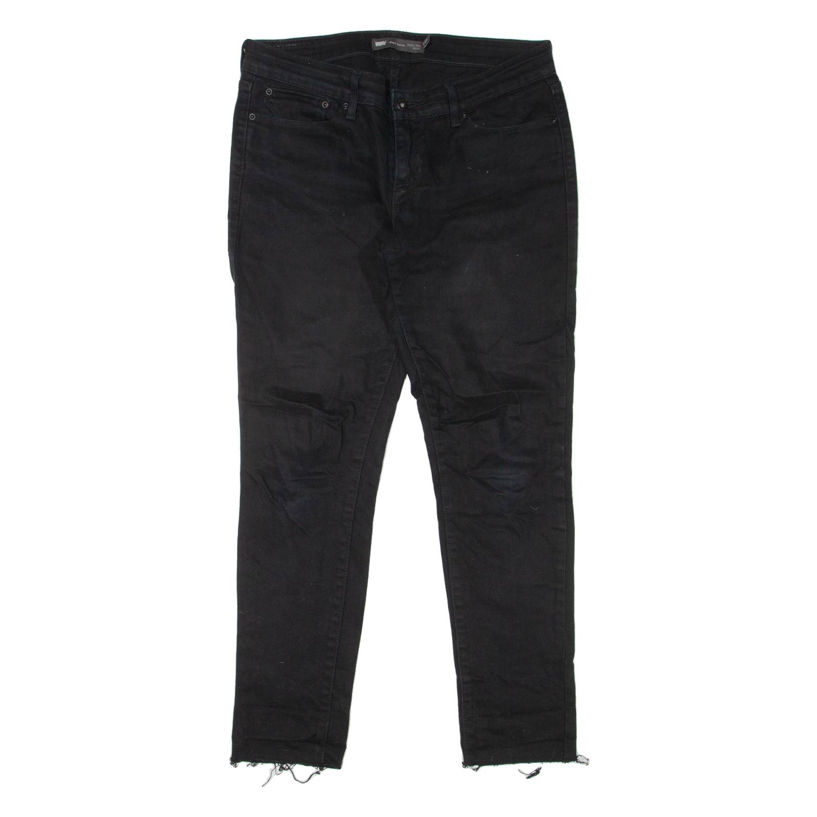 LEVI'S Modern Rise Womens Jeans Black Slim Skinny W32 L28