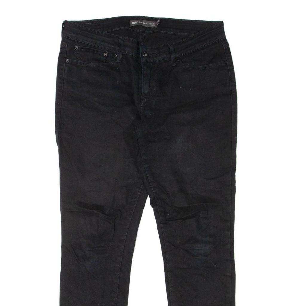 LEVI'S Modern Rise Womens Jeans Black Slim Skinny W32 L28