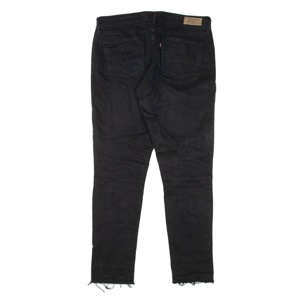 LEVI'S Modern Rise Womens Jeans Black Slim Skinny W32 L28