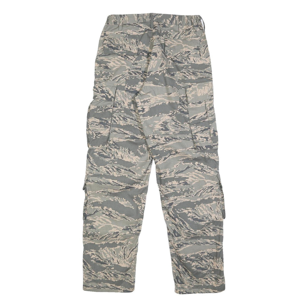 VANGUARD Mens Cotton Blend Grey & Cream Camouflage Regular Fit Cargo Trousers