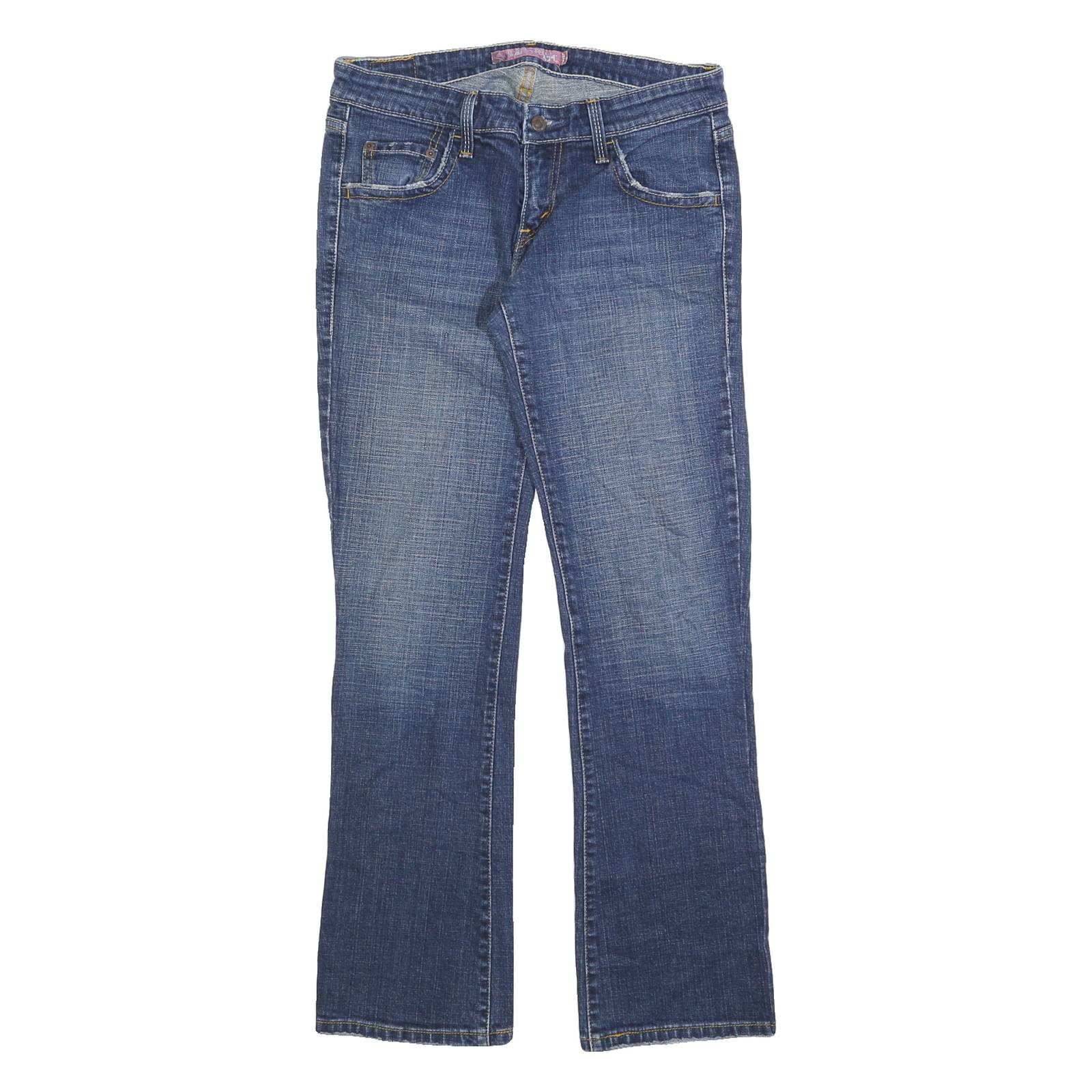 LEVI'S Womens 524 Regular Fit Straight Leg Denim Medium Wash W30 L30 Classic Zip