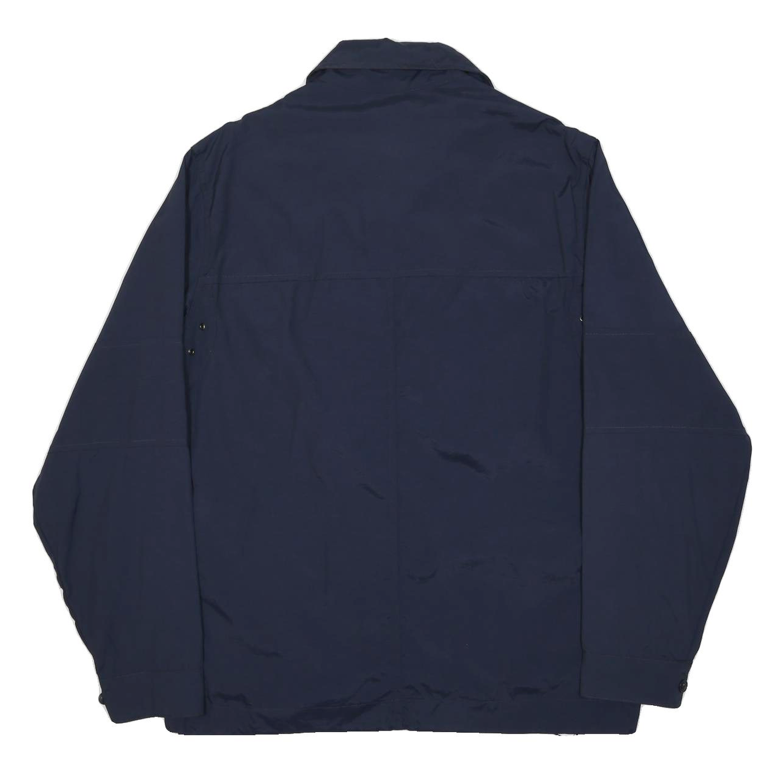 TOMMY HILFIGER Mens Navy Blue Jacket S Nylon Casual Zip Up Patch Pockets