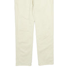 TOMMY HILFIGER Mens Cotton Cream Regular Straight Trousers W32 L31 Casual
