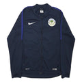 NIKE Mens Navy Blue Track Jacket M Polyester Blend Dri-Fit Zip Sportswear