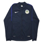 NIKE Mens Navy Blue Track Jacket M Polyester Blend Dri-Fit Zip Sportswear