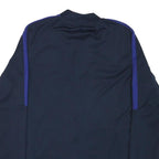 NIKE Mens Navy Blue Track Jacket M Polyester Blend Dri-Fit Zip Sportswear