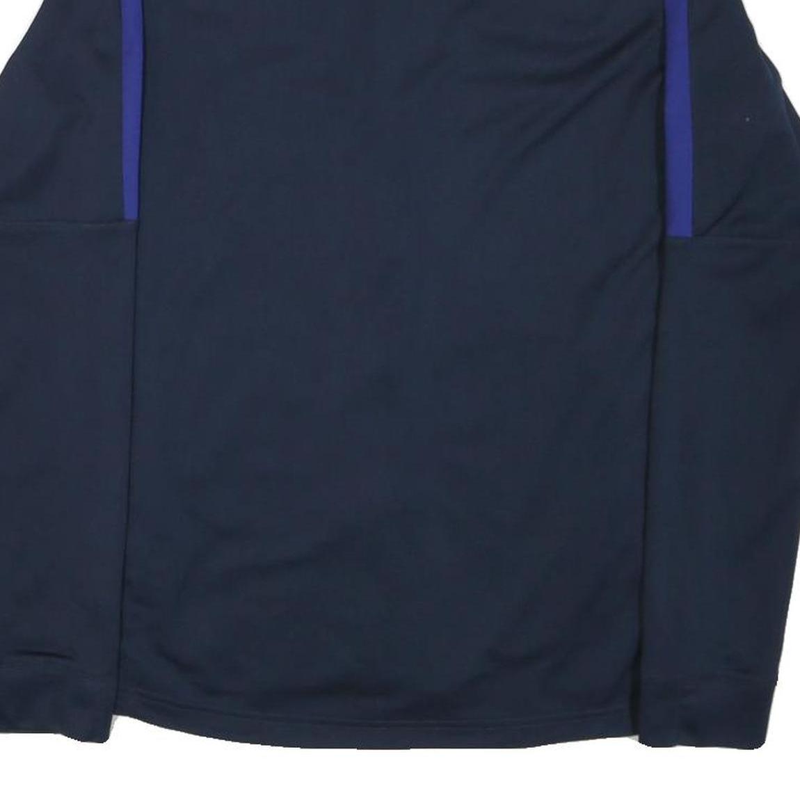 NIKE Mens Navy Blue Track Jacket M Polyester Blend Dri-Fit Zip Sportswear