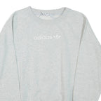 ADIDAS Womens Sweatshirt Grey Crew Neck UK 12