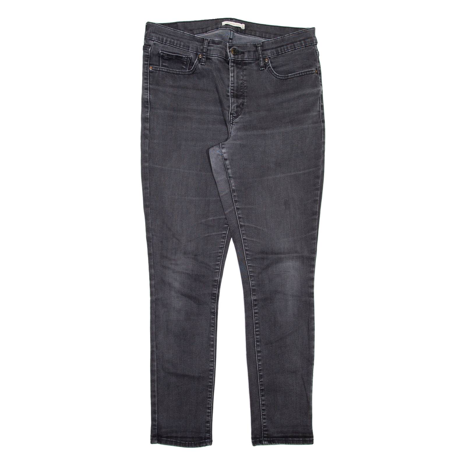 LEVI'S 311 BIG E Womens Jeans Black Slim Skinny W32 L30