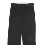 DICKIES Mens Black Classic Straight Trousers W32 L30 Workwear Durable Zip