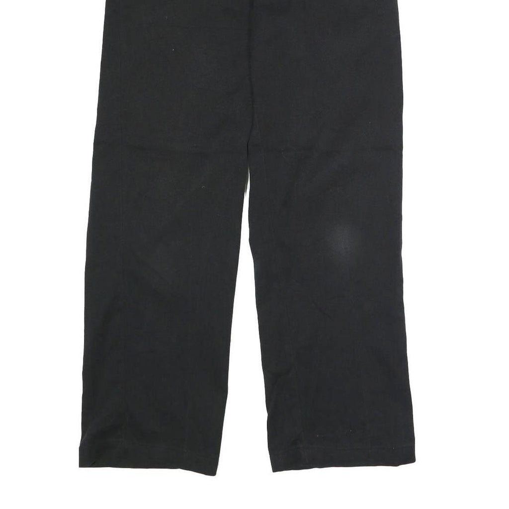 DICKIES Mens Black Classic Straight Trousers W32 L30 Workwear Durable Zip