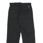 DICKIES Mens Black Classic Straight Trousers W32 L30 Workwear Durable Zip