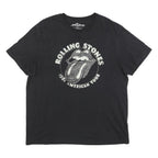 THE ROLLING STONES Womens Black 1981 American Tour Graphic T-Shirt XL Short