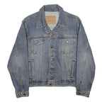 LEVI'S Mens Blue Denim Classic Jacket L Cotton Plain Button Closure