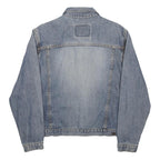 LEVI'S Mens Blue Denim Classic Jacket L Cotton Plain Button Closure