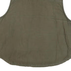 LEE Mens Green Cotton Blend Quilted Jacket 2XL Zip Front Relaxed Fit Workwear