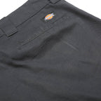DICKIES Mens Relaxed Black Cargo Cotton Blend Trousers W44 L30 Workwear Zip