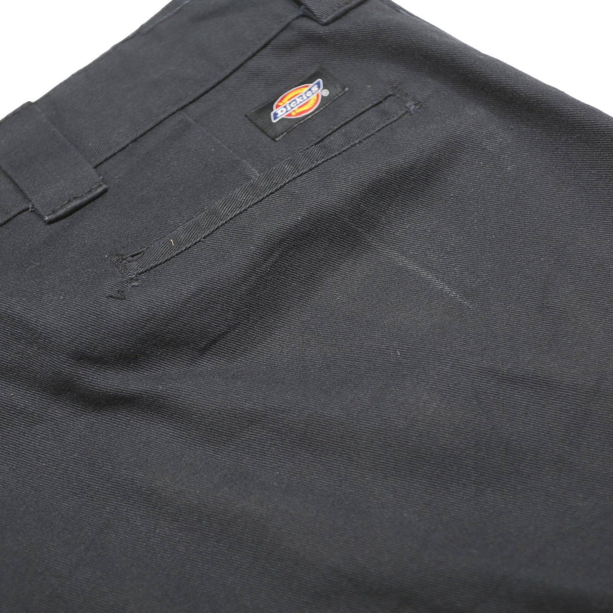 DICKIES Mens Relaxed Black Cargo Cotton Blend Trousers W44 L30 Workwear Zip