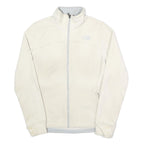 THE NORTH FACE Womens White Fleece Jacket S Polyester Outdoor Zip Up Slim Fit