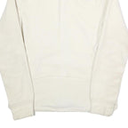 THE NORTH FACE Womens White Fleece Jacket S Polyester Outdoor Zip Up Slim Fit