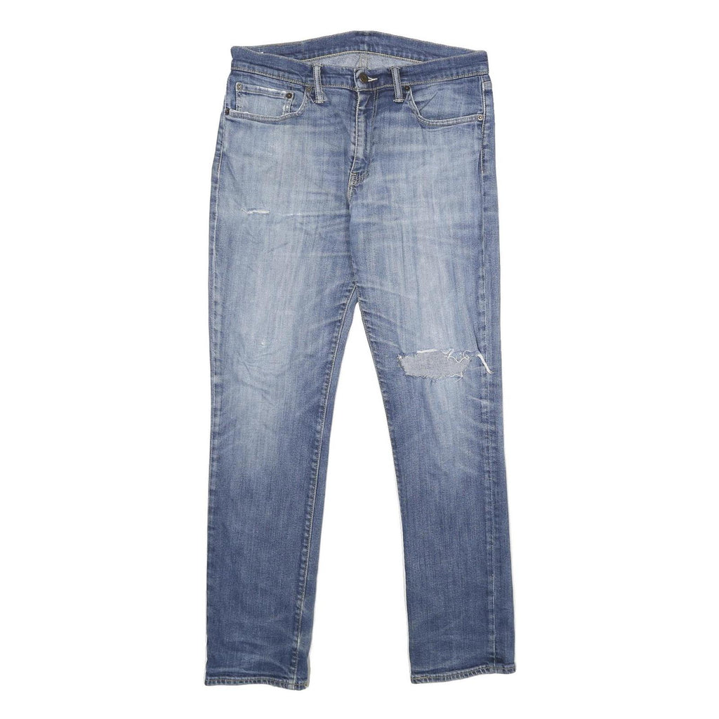 LEVI'S 511 Slim Mens Jeans Blue Denim Medium W34 L32 Slim Fit Zip Closure