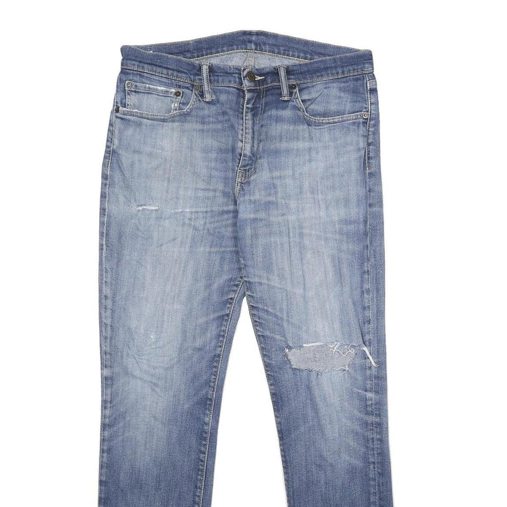 LEVI'S 511 Slim Mens Jeans Blue Denim Medium W34 L32 Slim Fit Zip Closure