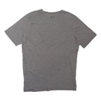 UNDER ARMOUR Mens Grey Plain T-Shirt L Short Sleeve Crew Neck Casual Sportswear