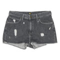 LEE Womens Denim Black Distressed Cut-Off Shorts M W30 Casual Stylish