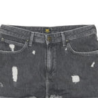 LEE Womens Denim Black Distressed Cut-Off Shorts M W30 Casual Stylish