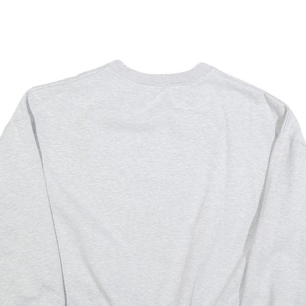 Womens Grey Sweatshirt Mathletic Department Crew Neck L Casual Cotton Blend