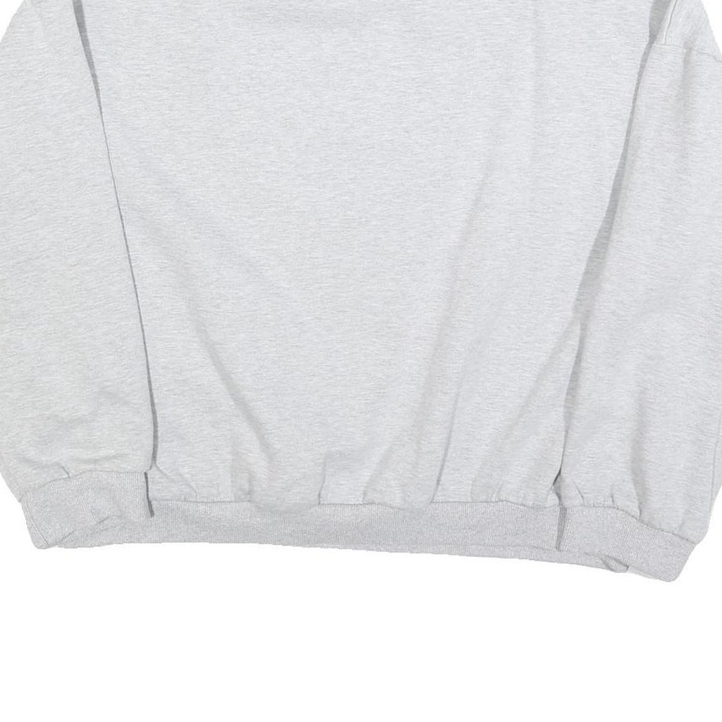 Womens Grey Sweatshirt Mathletic Department Crew Neck L Casual Cotton Blend