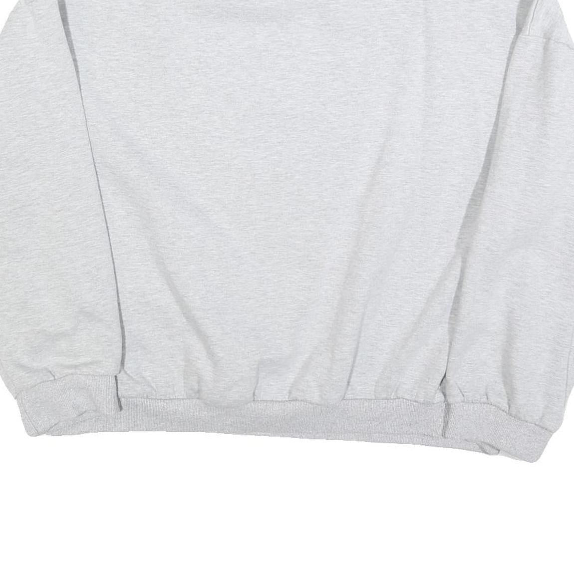 Womens Grey Sweatshirt Mathletic Department Crew Neck L Casual Cotton Blend