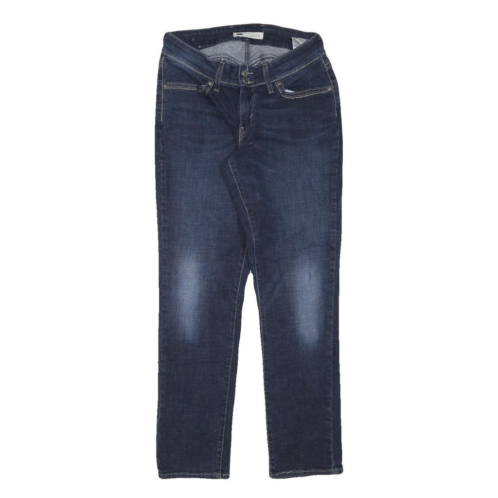 LEVI'S Womens Slim Blue Denim Medium Wash W28 L30 Slim Fit Zip Jeans