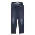 LEVI'S Womens Slim Blue Denim Medium Wash W28 L30 Slim Fit Zip Jeans