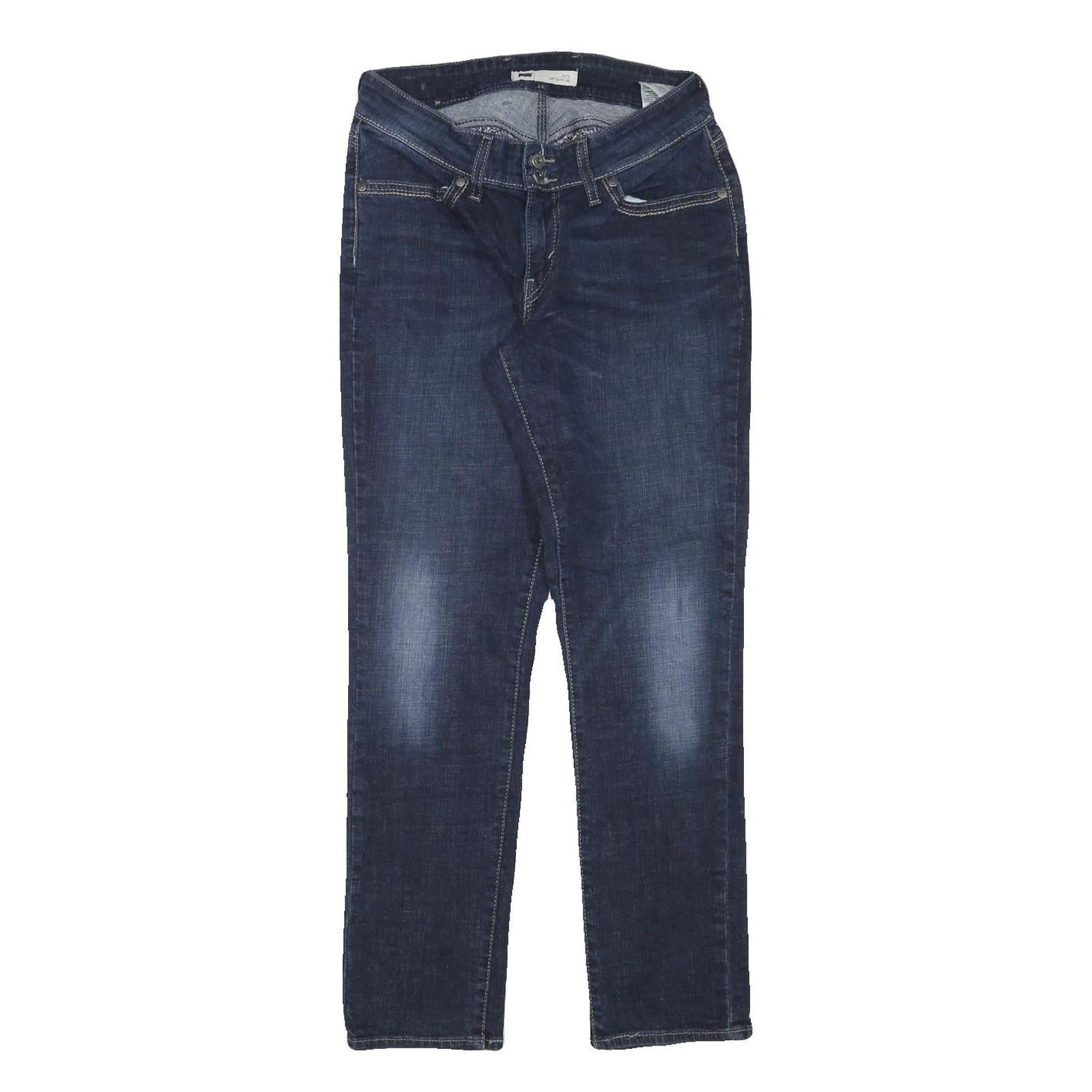 LEVI'S Womens Slim Blue Denim Medium Wash W28 L30 Slim Fit Zip Jeans