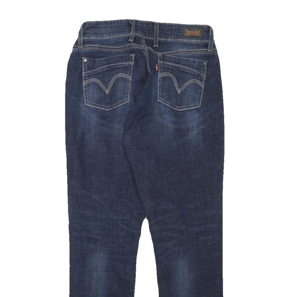 LEVI'S Womens Slim Blue Denim Medium Wash W28 L30 Slim Fit Zip Jeans